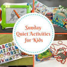 Quiet activities like string lacing cards not only strengthen fine motor skills, but the intricate weaving of the shoe string up and down the holes around. 5 Sunday Quiet Activities For Kids The Organized Mom