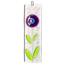 Spring flowers suncatcher, iris, tulip, daffodils, fused glass, glass flowers, floral decor. Fused Glass Spring Flower Suncatchers