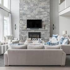 Small living room ideas with fireplace. Image Result For 2 Story Stone Fireplace Living Room Grey Coastal Living Rooms Livingroom Layout