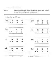 Latihan tambah tahun 1 versi bm. Soalan Latihan Matematik Tahun 3 Libra Quotes