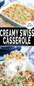 It is a favorite for my children! Creamy Swiss Chicken Casserole Easy Family Recipes