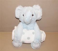 Holiday Time Walmart Blue Plush Stuffed Elephant Polka Dot Baby Blanket Set Nwot Holidaytime Plush Animals Plush Stuffed Animals Dots Baby Blanket