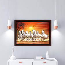 Masstone Seven Horses Vastu Painting with Frame For Vastu (50X35 CM) | Wall  Painting for Decor Home/Office/Living Room (8433) : Amazon.in: Home &  Kitchen