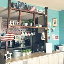 キッチン レンガ 一人暮らし 星条旗 西海岸 などのインテリア実例 2016 04 26 10 55 25 roomclip ルームクリップ インテリア 収納 キッチンレンガ インテリア