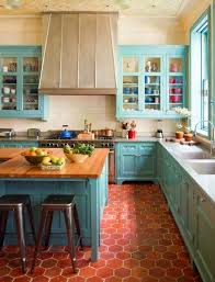 Love The Burnt Orange Tile On This Kitchen Floor Kitchen Inspirations Kitchen Remodel Sweet Home