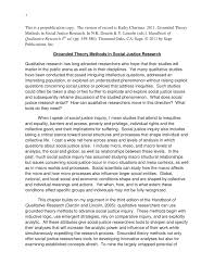 Qualitative research concentrates on understanding phenomena and may focus on meanings, perceptions an example of a statement can be seen in table 2. Pdf Grounded Theory Methods In Social Justice Research
