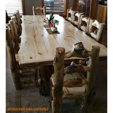 Aspen Lodge 6 Foot Dining Table Aspen Log Dining Table Log Furniture Rustic Wood Furniture Dining Table Rustic