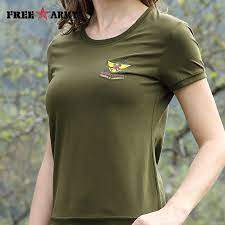 Free Army Short Sleeve O Neck T Shirts Female Solid Color T Shirt Women 2017 Leisure Summer Army Green Tshirts Gs 8710a Womens Shirts Army Shorts Tshirt Colors