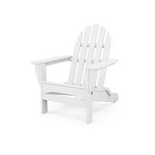 Classic Folding Adirondack Chair In 2020 Folding Adirondack Chairs White Outdoor Furniture Adirondack Chair