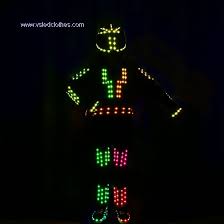 Supply easy control wireless dmx512 software, super synchronously, no time error; Tron Dance Led Robot Outfit