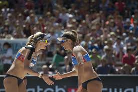For winning a silver medal at the 2012 summer olympics with jennifer kessy, and a bronze medal at the 2016 summer olympics with kerri walsh jennings. More Medal Joy For April And Kerri