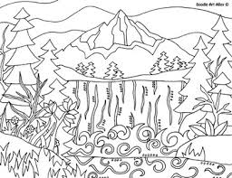 Download Landscape Coloring Book By Doodle Art Alley Teachers Pay Teachers