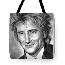 Rod Stewart Tote Bag by Greg Joens