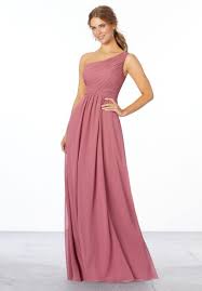 Pleated One Shoulder Chiffon Bridesmaid Dress In 2020 Bridesmaid Dress Styles Bridesmaid Dresses Chiffon Bridesmaid Dress