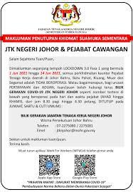 Garis panduan tatacara pengurusan jenazah pesakit 1. Jabatan Tenaga Kerja Negeri Johor Home Facebook