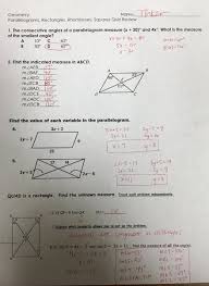 The worksheets are offered in developmentally appropriate versions for kids of different ages. Janna Tinker On Twitter Geo Here S Homework Answers For You On Parallelograms Rectangles Rhombuses And Squares Oh My