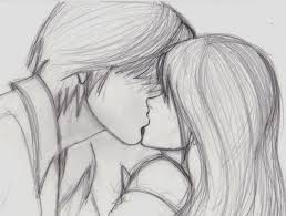 Drawing people kissing is hard! Cute Drawings Boy And Girl