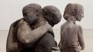 In larger works, one or more figures are placed in anonymous, typically urban environments such as a street corner, bus, or diner. George Segal S Timeless Allegory Of Human Discord Frieze