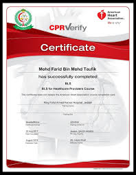Basic life support (bls) is the fundamental approach to saving lives following cardiac arrest. Cvt Mohd Farid Certificate No 22 Malaysia Book Of Records Most Number Of Certificates Received By An Individual Record Breaking Attempt