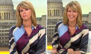 Good morning britain was thrown into chaos on friday morning when kate garraway was forced to apologise for a guest swearing for the second time in a week. Kate Garraway Looks Smart In Striped Work Dress For Itv Express Co Uk