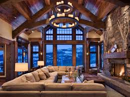 Now That Is A Living Room That I Would Do As Much Living In As I Could Adore Plus The View Is Stunning Vacation Home House Styles Cabin Homes