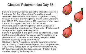 Obscure Pokémon Fact Day 57: The tale of the pomeg berry : r/pokemon