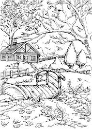 Simple scenery outline for kids. Scenery Coloring Pages For Adults Best Coloring Pages For Kids