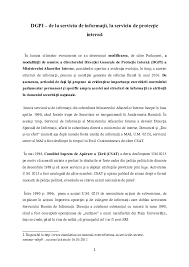 Directia generala de protectie interna. Doc Dgpi De La Serviciu De InformaÈ›ii La Serviciu De ProtecÈ›ie InternÄƒ Popa Andrei Nicolae Academia Edu