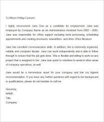 7 Recommendation Letters For Employment Download Free Documents In Word Egitim