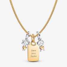 Collier gravé Pandora