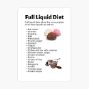 Full Liquid Diet Infographic | Sticker