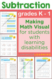Subtraction Worksheets For Kindergarten And Grade 1 Math Visuals Kindergarten Subtraction Worksheets Subtraction