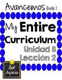 1 unit resource book did you get it? Avancemos 1 Unit 8 Lesson 2 Entire Chapter Curriculum Vocabulary Practice Activities Curriculum Vocabulary Practice