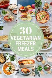 30 Vegetarian Freezer Meals For New Moms Including Breakfast Lunch Main Dishes And Sn Vegetarian Freezer Meals Healthy Freezer Meals Freezer Friendly Meals
