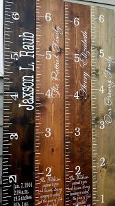 Etsy Wooden Height Chart Childrens Growth Chart Giant Wooden