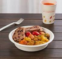 Sugarcane Bagasse Salad Bowl with Lid 32oz 1000ml ...