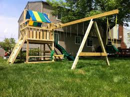 The lucky kid who has one in their backyard will retain some. Wood Big Backyard Swing Sets For Children Vanilla H G