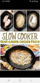 Slow Cooker Olive Garden Chicken Pasta The Magical Slow Cooker Recipe In 2020 Chicken Crockpot Recipes Dinner Recipes Crockpot Crockpot Recipes Slow Cooker