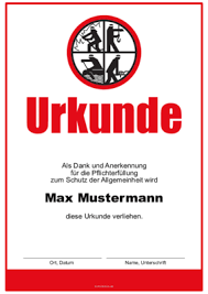Urkunde vorlage word zum ausdrucken urkunde. Feuerwehr Urkunde Signet Pdf Vorlage Zum Ausdrucken
