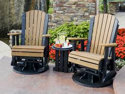Gonsalve adirondack glider chair ebern designs frame color: Luxcraft Recycled Plastic 2 Adirondack Swivel Glider Chair Lux2sapg