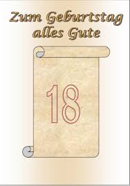 Da kann es „alles liebe bestens gebrauchen. Gratis Gluckwunschkarte Zum 18 Geburtstag Zum Ausdrucken Lores Orakel Esoterik Und Schmuck Shop