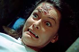 Dracula" 1958. Aunt Lucy (Carol Marsh) from some different angles. Heed her  crazy-fanatic look