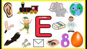 Find the perfect letter e stock photo, image, vector, illustration or 360. Letter E Things That Begins With Alphabet E Words Starts With E Objects Preschool Letters Preschool Alphabet Printables Writing Workshop Kindergarten