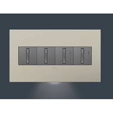 Legrand lyncus 20a switch 1w1m white, for home. Legrand Adorne Aaal4g2 4 Gang Accent Nightlight In Black Contemporary Modern Bellacor In 2021 Modern Light Switches Designer Light Switches Night Light