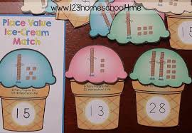 Right now we create products for preschool through first grade. Place Value Ice Cream Match