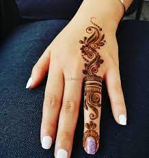 The arabic mehndi designs are very versatile as they can be changed and used in several ways by just. Photo Of Ring Finger Mehndi Design