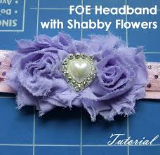 Foe Headband With Shabby Flowers Tutorial Sarah Lauren