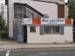 Simple Food For A Family Of Customers At Blue White Carry Out In Alexandria Blue And White White Outdoor Decor