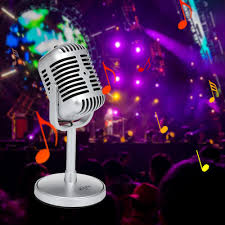 I like the idea of an old time microphone worked into the logo. Kubite Wired Microphone Karaoke Classic Mic Old Fashioned Microphone Support Mobile Computer Chat Buy At A Low Prices On Joom E Commerce Platform