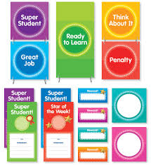 color your classroom behavior clip chart mini bulletin